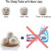 BienStylife 4-Pack Wool Dryer Balls Reusable Laundry Balls for Dryer Natural Fabric Softeners and Wrinkle Release Organic and Eco Wool Dryer Ball for Pet Hair Removal Dryer Sheets Drying Ball - Buy Online on SooperMarket.com