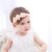 2 x Toddler Flower Girl Shoes + Headband | Non-Slip Soft Special Occasions Christening Wedding Party Shoes | Size 0-6 Months | Pink - Buy Online on SooperMarket.com