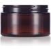 Buy 12 Pack 6 oz Amber PET Plastic Low Profile Jars with Clear Natural Flip Tops - Ideal for Skincare & DIY Projects | International Shipping Available - Buy Online on SooperMarket.com