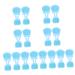 minkissy 32 Pcs Rabbit Ears Facial Brush Lady Facial Brush Skin Care Brush Facial Cleansing Tool Portable Massager Beauty Care Brush Silicone Brush Silica Gel Handheld Miss Light Bluex8pcs 7.5x7.5cmx8pcs