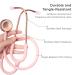 Scienlodic Double-Sided Stethoscope - Professional Light Pink Stethoscope for Doctors Nurses & Students | Customized Gold-Plated Design - Buy Online on SooperMarket.com
