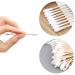 Buy 200 Bamboo Cotton Swabs - Eco-Friendly Biodegradable Double Round Tips for Babies | 100% Cotton Earsticks - Buy Online on SooperMarket.com