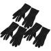 Didiseaon 3 Pairs Hair Shampoo Gloves Hair Salon Gloves Hair Dye Glove Barber Gloves