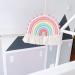 Handmade Rainbow Macrame Wall Hanging Decor for Nursery & Kids Bedroom - Pink Tassel Cotton Accessory for Baby Toddler Room - Buy Online on SooperMarket.com