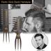 Noverlife 5PCS Men's Pompadour Hairstyling Combs - Professional Wide Teeth Texture Comb Set for Slicked Back Hairstyle - Buy Online on SooperMarket.com