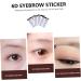 4pcs Eyebrow Stickers Eyebrows Stickers 6d Eyebrow Brow Shaper Imitation Eyebrow Make up Tool 4d - Buy Online on SooperMarket.com