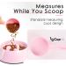 Food Grade Melamine Scoop Set - 1 Cup and 1/2 Cup Pink Scoops for Pet Food, Flour, Candy - Plastic Dry Measuring Cup for Canisters and Freezer - Buy Online on SooperMarket.com
