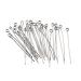 Pandahall 100pcs 22 Gauge Stainless Steel Open Eyepins 2 Inch (50mm) for DIY Jewelry Making E013#(2 Inch)