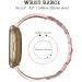 Mtozon Stainless Steel Bracelet for fitbit Sense/Versa 3 - Women's Rose Gold Bling Wristband - Buy Online on SooperMarket.com