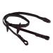 QHP anti-slip reins with leather straps dark brown pony