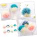 Angoily 8pcs Color Matching Bath Ball & Sponge Set | Body Scrubber Exfoliating Mitts & Shower Accessories for Men - Ideal Beauty Bath Supplies - Buy Online on SooperMarket.com