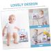 Buy Abaodam 4-Piece Functional Book Travel Toys - Interactive Busy Books for Toddlers & Babies - Soft Fabric Educational Toys - Buy Online on SooperMarket.com