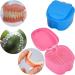 Denture Box Retainer Case Denture Storage Bath Box Denture Holder Box Cleaning Box Lightweight and Portable Cleaning Box with Filter (M Blue) M Blue - Buy Online on SooperMarket.com
