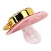 Ergonomic Golden Rhinestone Baby Pacifier - Light & Flexible Design for Comfort - Buy Online on SooperMarket.com