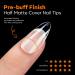 Modelones 216pcs Full Cover Nail Tips Set - Soft Gel PMMA Resin 12 Sizes Short Almond DIY Nail Art & Designs - Buy Online on SooperMarket.com