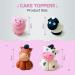 SugarArt Edible Farm Animal Cake Toppers - Handmade Sugar Decorations for Kid's Birthdays (Set of 4: Sheep, Cow, Pig & Horse) - Buy Online on SooperMarket.com