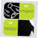 BELLIFFY 2pcs Storage Bag Styling Tool Organizer Empty Matte Lip Tubes Hair Dryer Supplies Velvet Black - Buy Online on SooperMarket.com