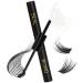 Lash Bond and Seal for Lash Clusters Strong Hold Eyelash Bond and Seal Lash Glue Long Lasting 48H Lash Cluster Glue for DIY Lash Extension Individual Lashes 2-in-1(5ml Black Glue+5ml Clear Seal) B-Lash Bond& Seal