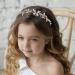 IYOU Flower Girl Headband Gold Crystal Headpiece Communion Wedding Hair Vines Bridal Hair Accessories for Girls - Buy Online on SooperMarket.com