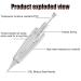 Permanent Eyebrow Makeup Wireless Tattoo Pen Kit with 15 Cartridge Needles - Luxurious Black Tattoo Kit for Eyebrow Lip Eyeliner Microblading Ombre Powder Brows - Buy Online on SooperMarket.com