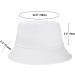 Umeepar Unisex Cotton Packable Bucket Hat Sun Hat - White - Buy Online on SooperMarket.com