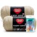 Red Heart Knitting Yarn Super Saver Buff 2-Skein Pack (7oz Each) Bundle with Benzy Quick Locking Stitch Markers (20ct)