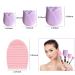 6 Pack Silicone Makeup Brush Holders with Travel Covers and Cleaning Pad - Buy Online on SooperMarket.com