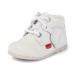 Kickers Unisex Kids Kick Hi Leather Ankle Ankle Boot 2 UK Child White