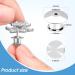40PCS Locking Pin Back Clasp for Enamel Lapel Pins - Metal Pin Backing Keeper - Buy Online on SooperMarket.com