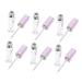 CANIGHT 6pcs Empty Eyelashes Mini Containers Lash Containers Eyeliner Tube with Applicator Makeup Purple Abs