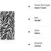 Naanle Stylish Zebra Seamless Pattern Hand Towel (16 x 30) - Highly Absorbent & Multipurpose for Bathroom, Hotel, Gym & Spa - White & Black Zebra Print - Buy Online on SooperMarket.com