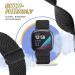 TipPTops 2 Pack Replacement Arm Strap for Fitbit Versa 4 Versa 3 Sense 2 - Adjustable Sports Nylon Bracelet for Men & Women - Black & Gray - Buy Online on SooperMarket.com