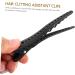 HAPINARY 6pcs Billed Hair Clips Non Slip Hair Clamp Hairdresser Clips Hair Barrettes Hair Pin Black Abs - Buy Online on SooperMarket.com