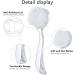 3-Piece Acrylic Handled Face Brush Set for Gentle Exfoliation and Makeup Removal - Buy Online on SooperMarket.com