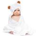 Lattcure hooded bathing towel cozy and warm made of bamboo fiber bathing towel towel with hood for babies and small children's hooded towel 90 * 90 cm