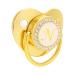Golden Ultra-Light Silicone Pacifier 0-6 Months | Soft BPA-Free Infant Pacifier with Clip | Safe & Stylish Baby Soother for 6-18 Months - Buy Online on SooperMarket.com