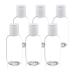 TrendBox 60ml / 2oz Empty Plastic Refillable Essentials Bottles with Disc Top Flip Cap - 6 Pack 6 Pack - 60ml / 2 Ounce