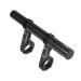 Kbrotech Bike Handlebar Extender Double Handlebar Extension Carbon Fiber Mount Holder with Aluminum Alloy Bracket Space Saver DBlack