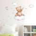Cute Bears and Moon Wall Stickers for Kids Bedroom Decor | Nursery Window Decals - Set of Bears, Clouds, Moon and Stars - Buy Online on SooperMarket.com