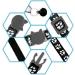 Hepplly 2-Pack Quick Release Reflective Cat Collars with Bell - Black Kitten Collars for Safe Stylish Pets | International Shipping Available - Buy Online on SooperMarket.com