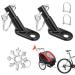 Bicycle trailer coupling 2 pieces universal bicycle coupling for outdoor activities Children's trailer bicycle trailer dog pendant outdoor activity with safety pen snowflake multi-tool