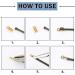 1000 PCS Clamshell Crimp Fold Over Cord Ends - DIY Jewelry Making Cord Tips in Gold, Silver, Gun Black, Bronze, and Rose Gold - Buy Online on SooperMarket.com