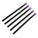 Healeved 5pcs Silicone Eyeshadow Brush Cream Eyeshadow Plastic Handle Simple Applicator Brush Purple