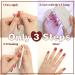 Danni & Toni 28 Gel Nail Strips Set - Blooming Garden Print | Salon-Quality Manicure Stickers with Foil Stamping - Buy Online on SooperMarket.com