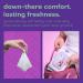 Violet Vibes Moisturizing Flushable Bathroom Wet Wipes for Women - Aloe Coconut Rose - 80 ct Pack - Buy Online on SooperMarket.com