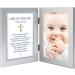 Baptism Blessing Card in Frame for Baby Boy - Includes 4x6 Inch Photo Slot - Buy Online on SooperMarket.com