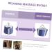 WOFASHPURET 1pc Foldable Footbath Bucket for Collapsible wash bin Folding Water Container Foot Soaking Basin Laundry Buckets Home Foot Spa Tub Foot spa Basin Household Storage Bags Travel peva 30x20cm - Buy Online on SooperMarket.com