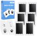 Togou2s Footprint Baby Handpruck Baby 6Pcs Stamp Cushion 12 Cards Pfotenprint Set Dog Cats Baby Footprint Set Clean Touch Baby Print Set Footprints Baby Gift Box 0-6 months