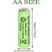 8 Packs Solar Lights AA Batteries - 300mAh 1.2V Ni-MH Rechargeable for Outdoor String & Pathway Lights - Buy Online on SooperMarket.com
