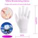 100% Cotton Gloves for Eczema - 3 Pairs White Moisturizing Gloves | Premium Quality for Dry, Sensitive Skin | Overnight Bedtime Therapy - Buy Online on SooperMarket.com